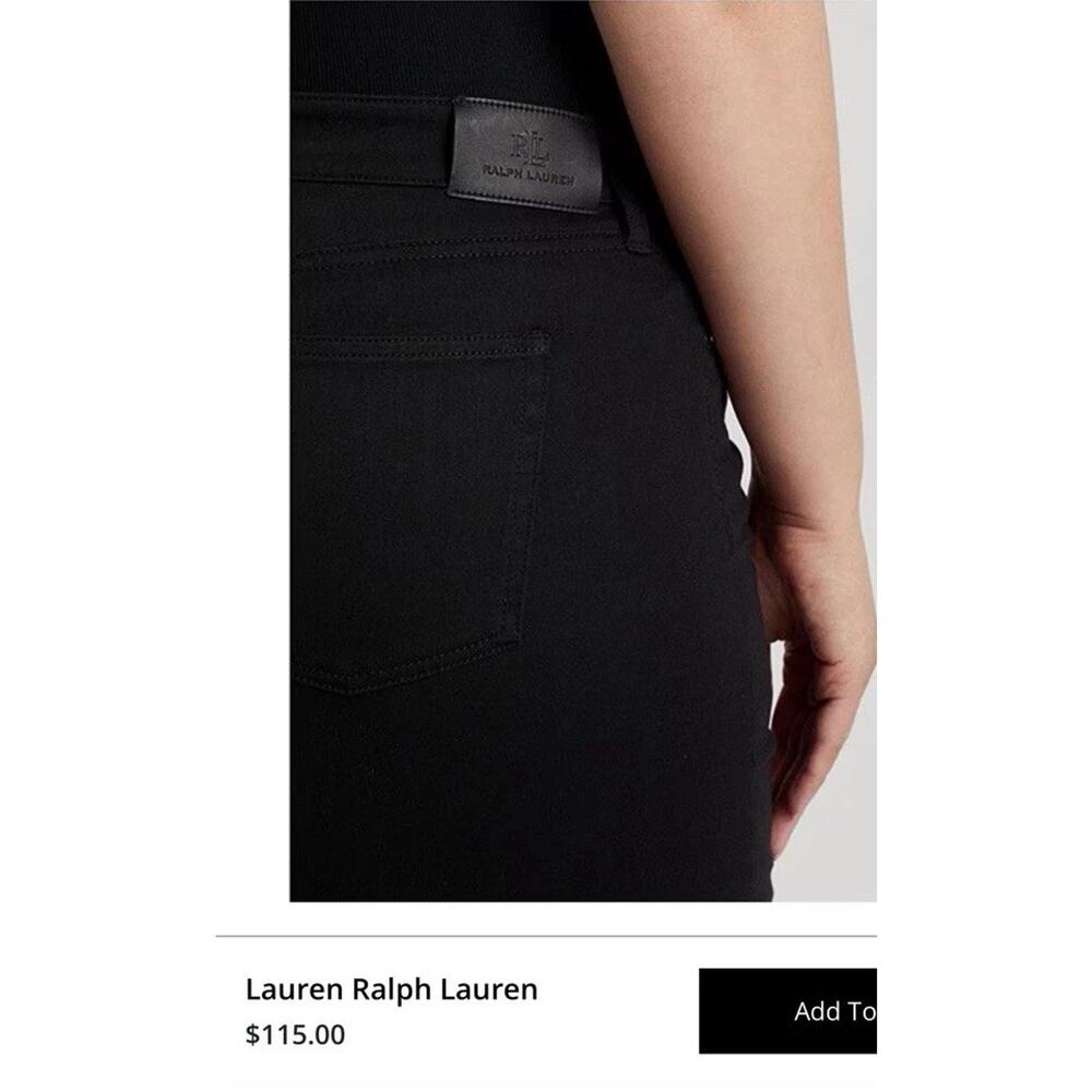 Ralph Lauren Black Label Women’s Jeans 16 High Rise Flared Bootcut Retro Denim - Picture 12 of 16
